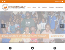 Tablet Screenshot of humanitarianday.com